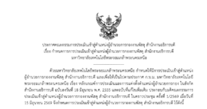 กำหนดการการประเมินเข้าสู่ตำแหน่งผู้อำนวยการกองงานพัสดุ สำนักงานอธิการบดี มหาวิทยาลัยเทคโนโลยีพระจอมเกล้าพระนครเหนือ